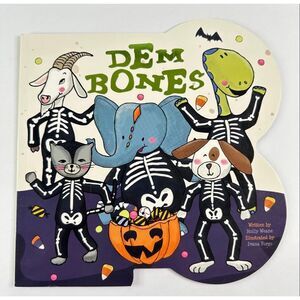 2/$6 Dem Bones book by Holly Weane-Halloween-Animals (Paperback)